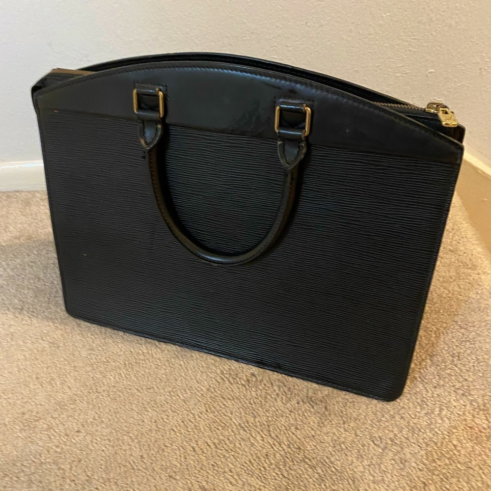 Louis Vuitton Black Epi Structured Bag LV